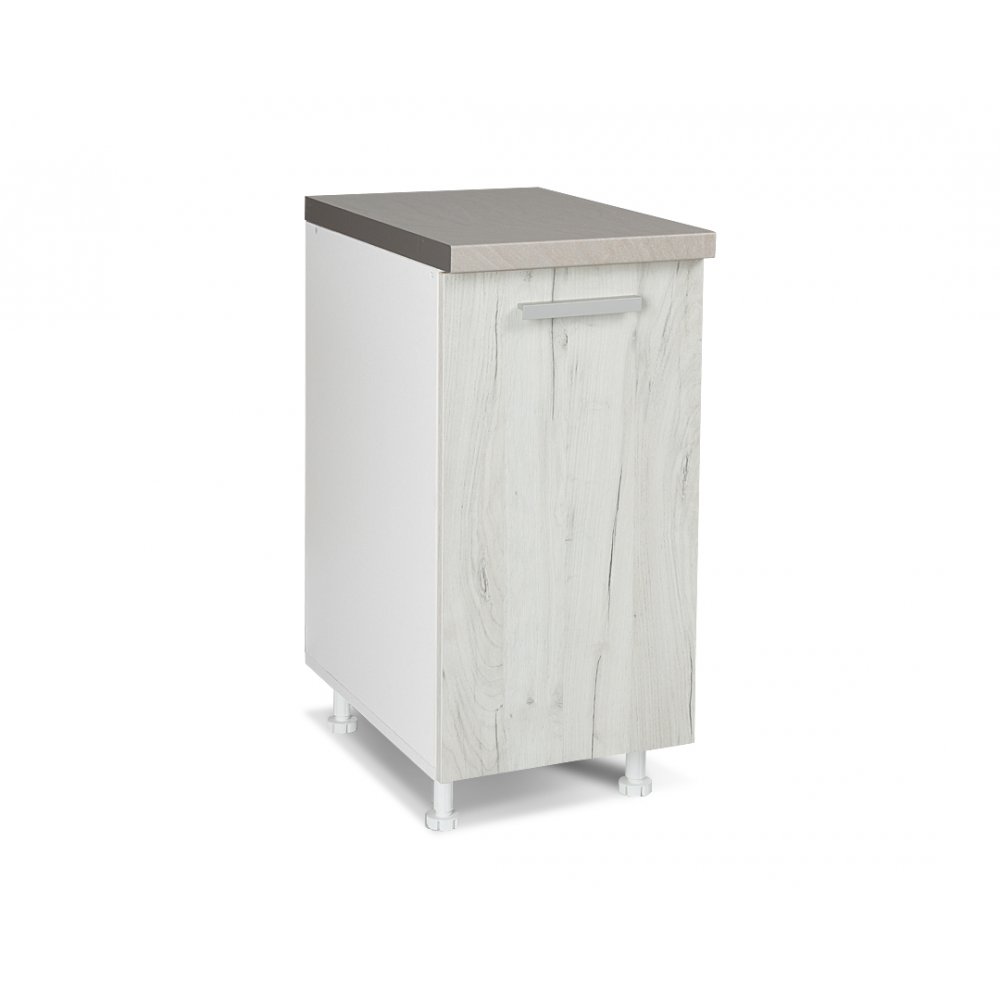 Κάτω ντουλάπι "ΙΝ" σε λευκό δρύς χρώμα 40x60x85
