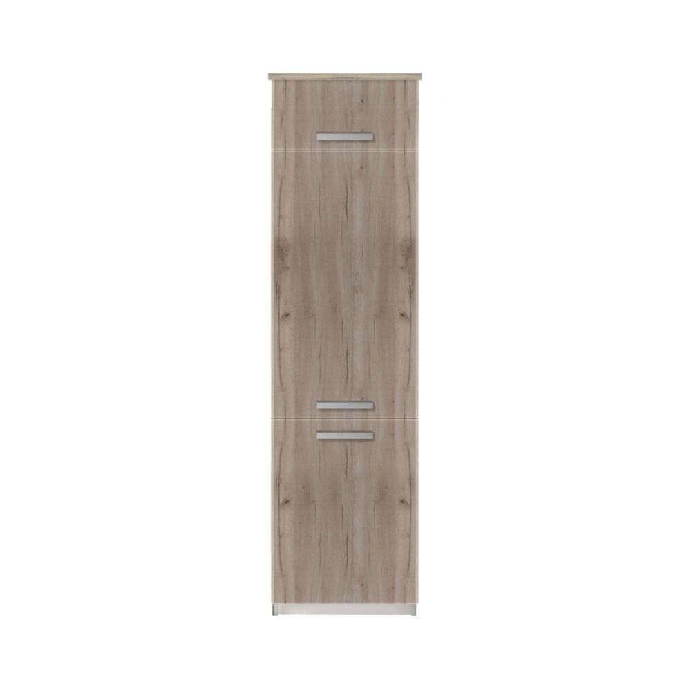 Ντουλάπι ψυγείου "ΙΝ" σε γκρι δρύς χρώμα 60x57x222