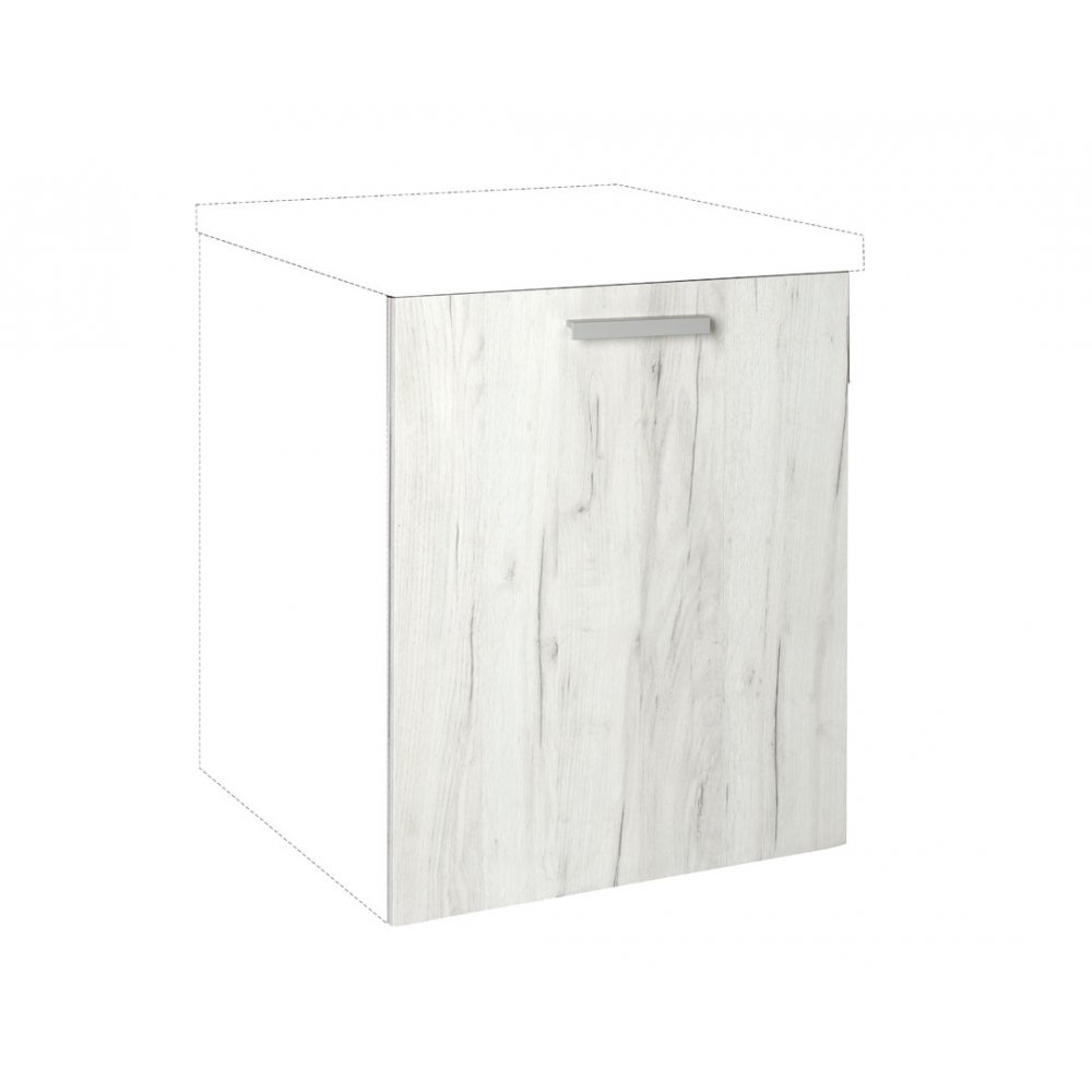 Καλυπτικό πλυντηρίου πιάτων "IN" σε λευκό δρύς χρώμα 72x1,08x55