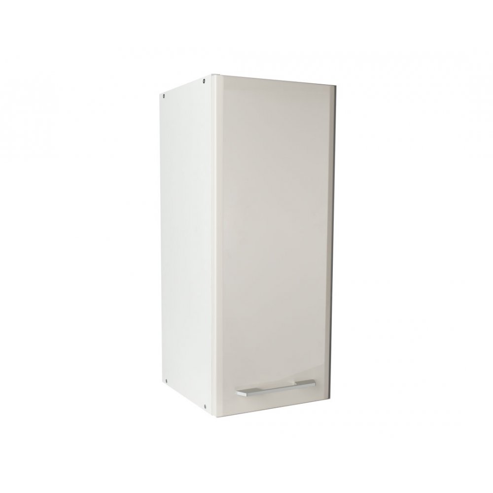 Πάνω ντουλάπι κουζίνας "IN MDF" σε μπεζ γυαλιστερό χρώμα 30x31x72