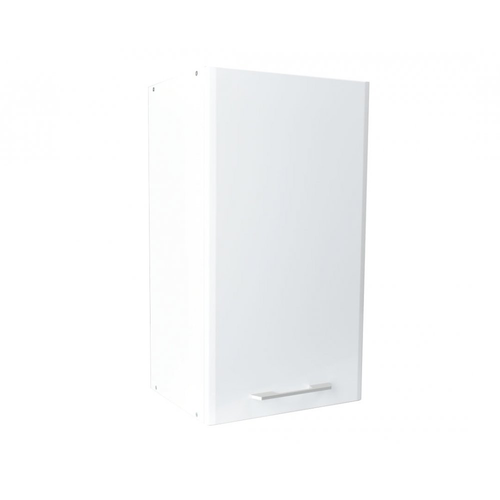 Πάνω ντουλάπι κουζίνας "IN MDF" σε λευκό γυαλιστερό χρώμα 40x31x72