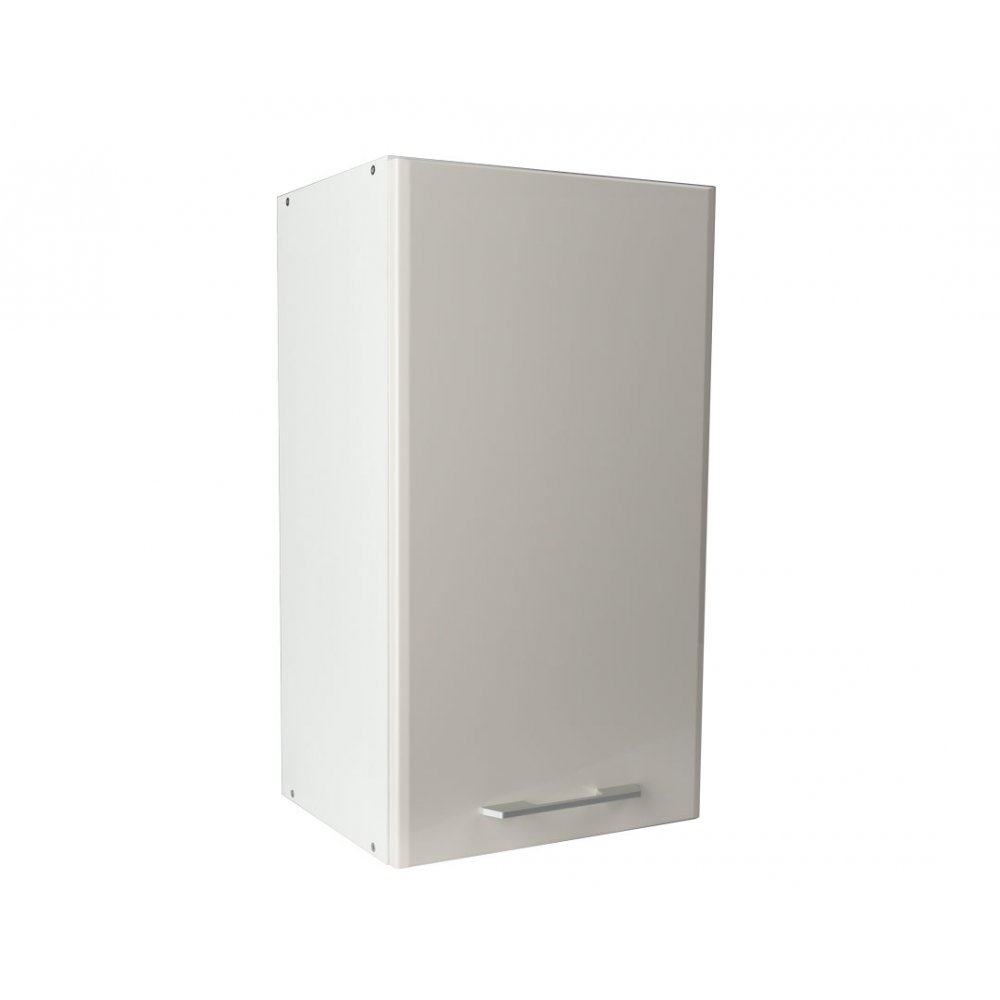 Πάνω ντουλάπι κουζίνας "IN MDF" σε μπεζ γυαλιστερό χρώμα 40x31x72