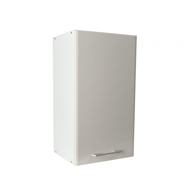 Πάνω ντουλάπι κουζίνας "IN MDF" σε μπεζ γυαλιστερό χρώμα 40x31x72