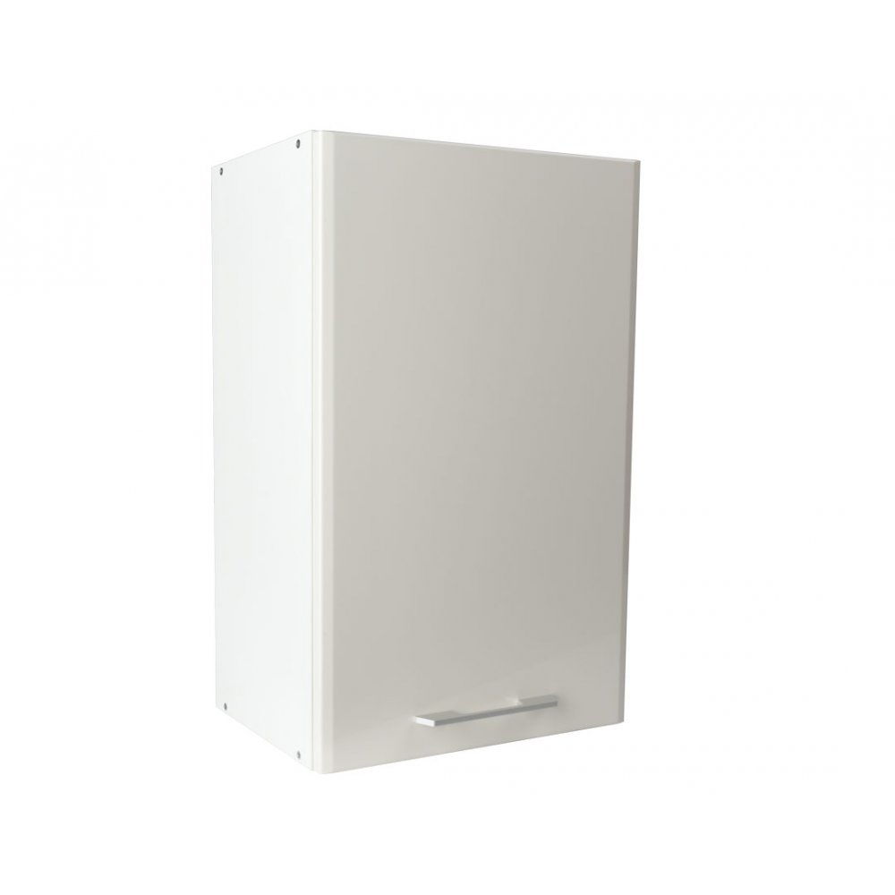 Πάνω ντουλάπι κουζίνας "IN MDF" σε μπεζ γυαλιστερό χρώμα 45x31x72