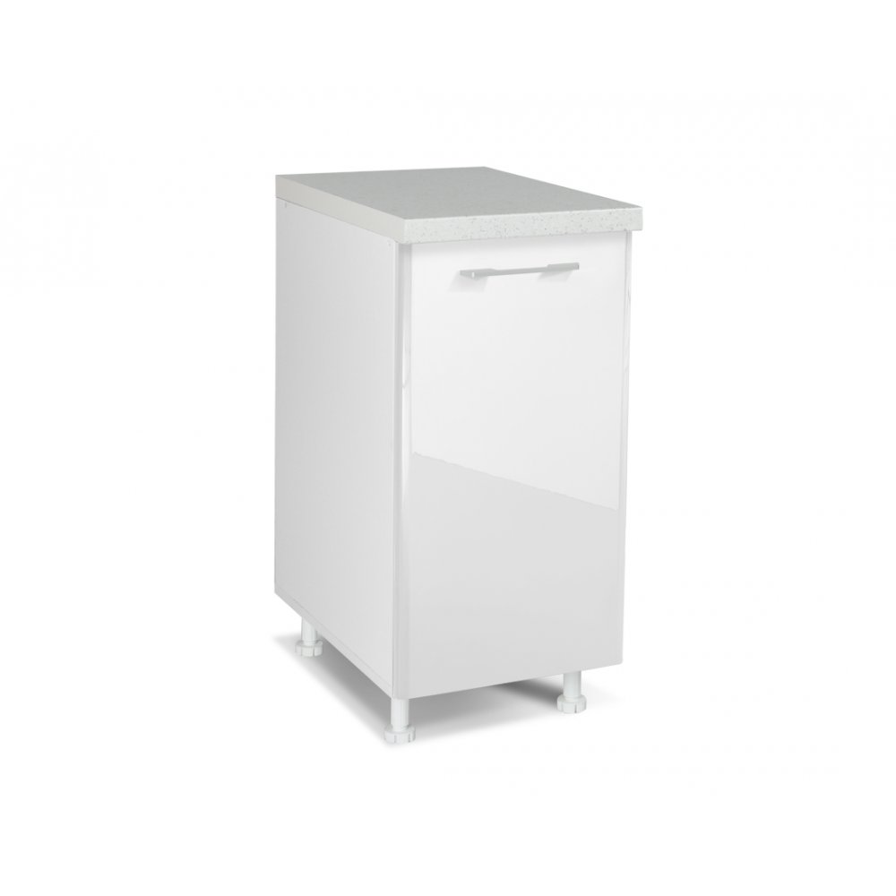 Κάτω ντουλάπι "IN MDF" σε λευκό γυαλιστερό χρώμα 40x60x85