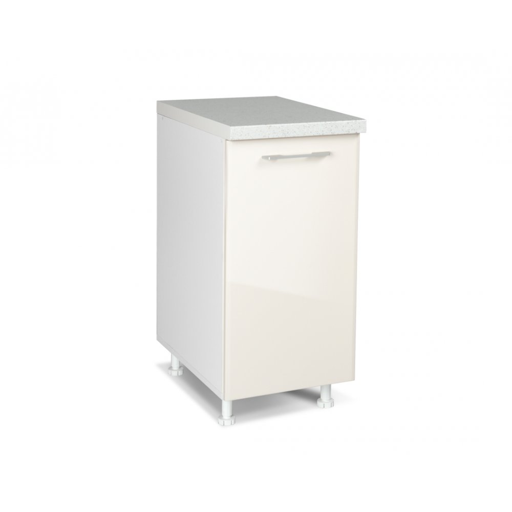 Κάτω ντουλάπι "IN MDF" σε μπεζ γυαλιστερό χρώμα 40x60x85