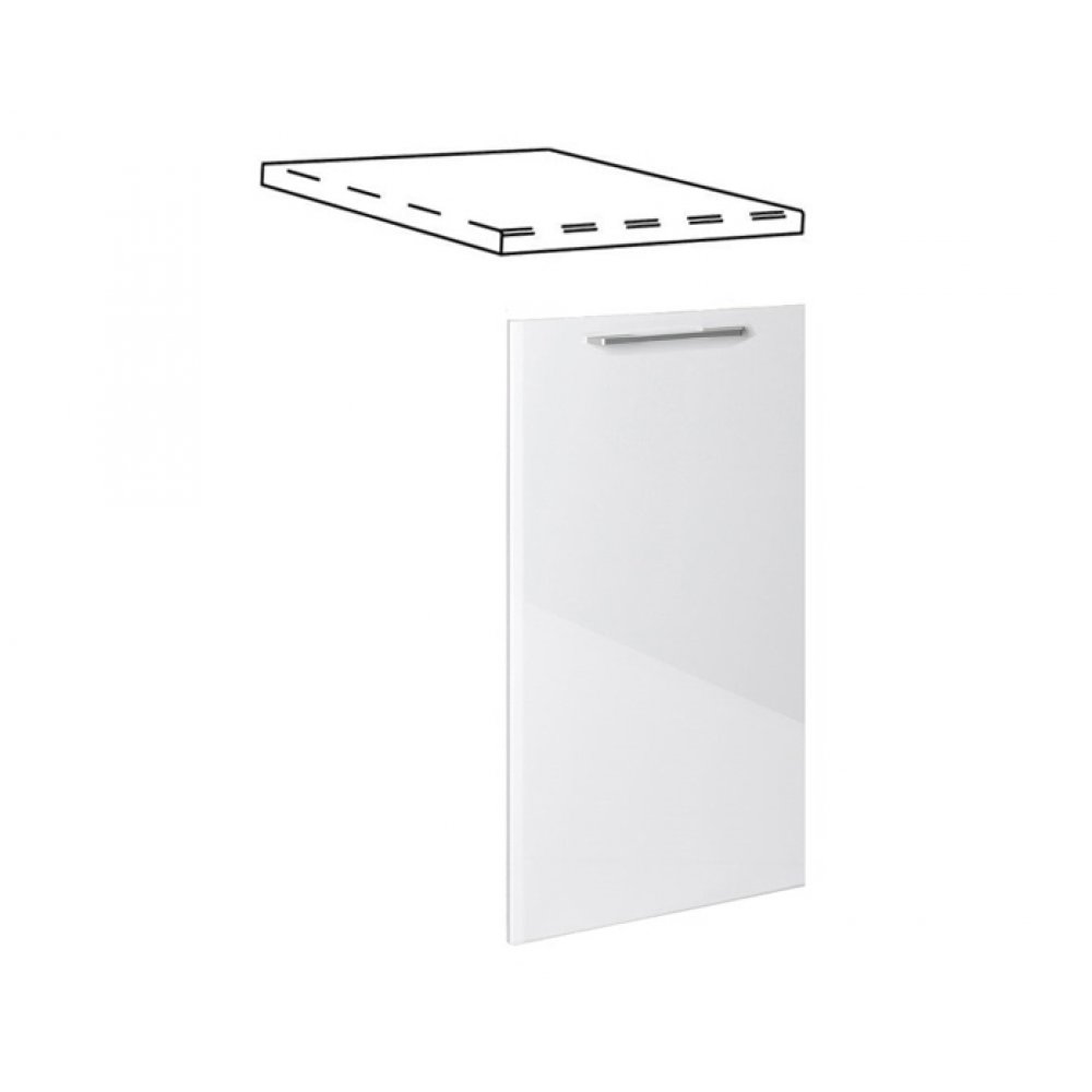 Καλυπτικό πλυντηρίου πιάτων "IN MDF" σε λευκό γυαλιστερό χρώμα 45x1,08x55