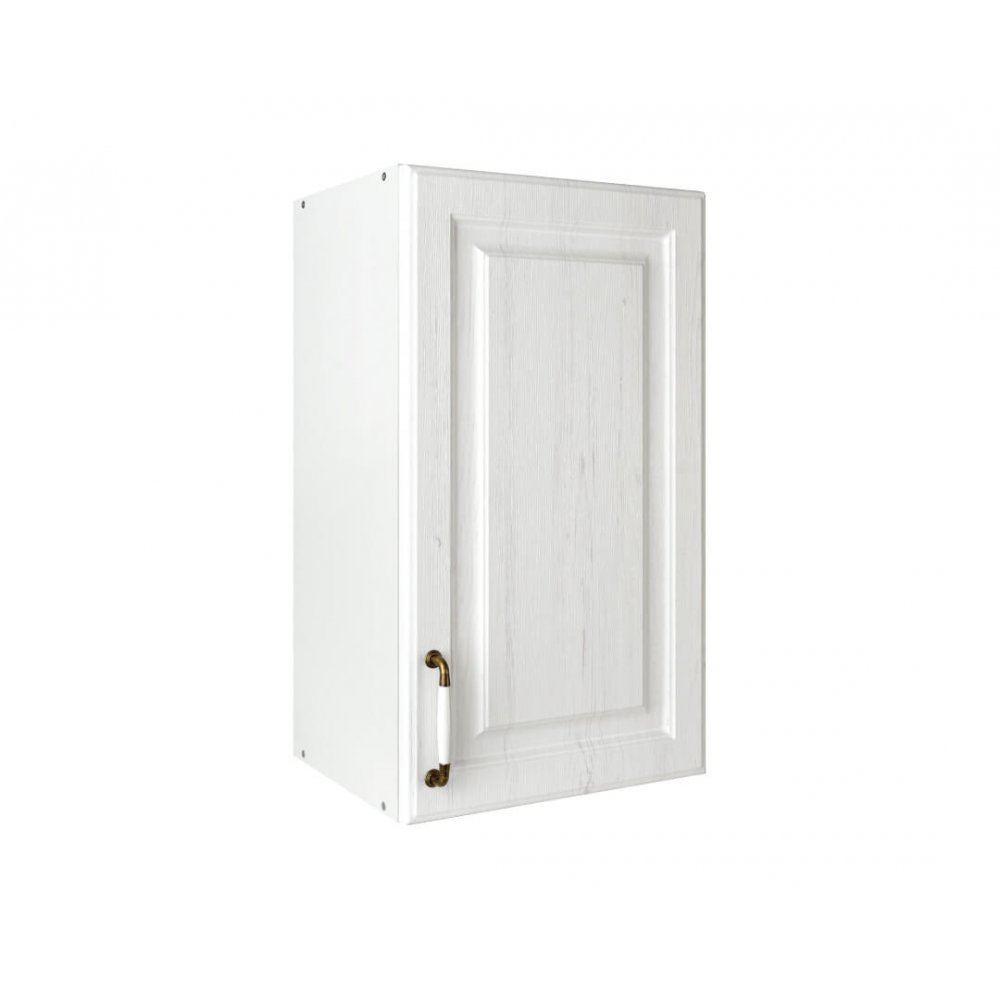 Πάνω ντουλάπι κουζίνας "RUSTIK" σε λευκό ρουστίκ χρώμα 40x31x72