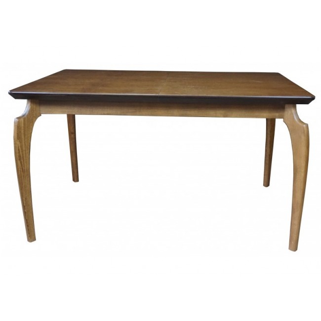 Τραπέζι "VIKTOR" επεκτεινόμενο ξύλινο σε καρυδί χρώμα 90(+40)x90x75