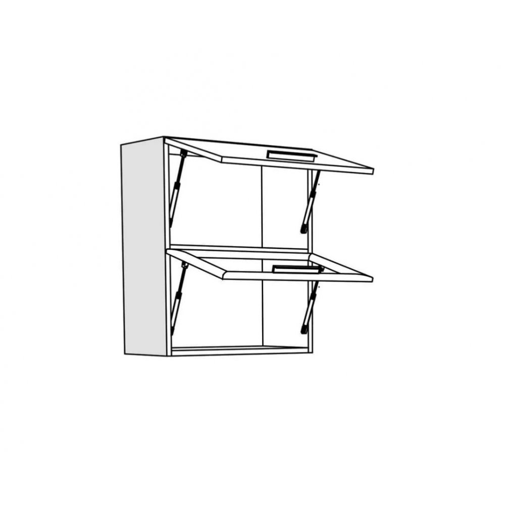 Κρεμαστό ντουλάπι κουζίνας "IN" σε χρώμα άμμου ματ 60x31x72