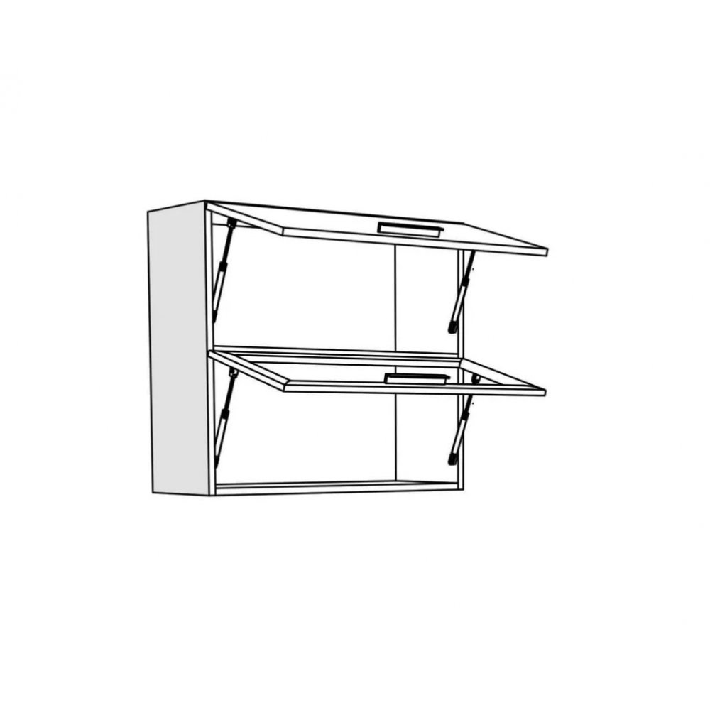 Κρεμαστό ντουλάπι κουζίνας "ΙΝ" σε χρώμα της άμμου ματ 80x31x72