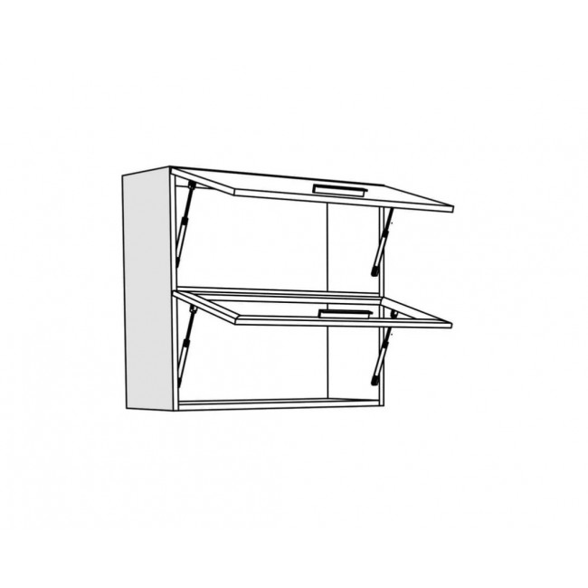 Κρεμαστό ντουλάπι κουζίνας "ΙΝ" σε χρώμα της άμμου ματ 80x31x72