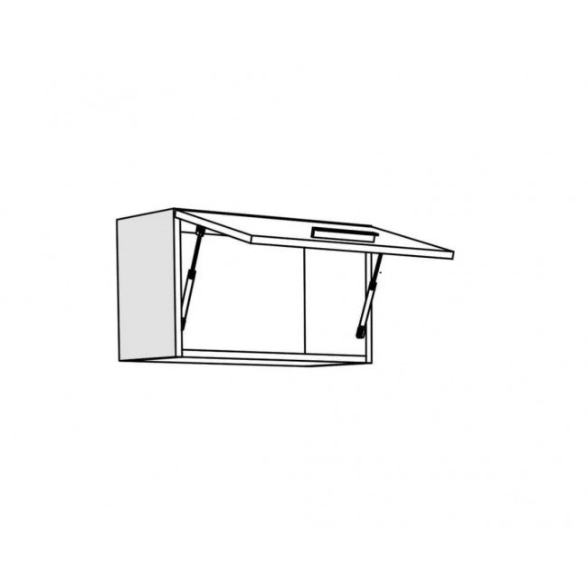 Κρεμαστό ντουλάπι κουζίνας "ΙΝ" σε χρώμα της άμμου ματ 60x31x36