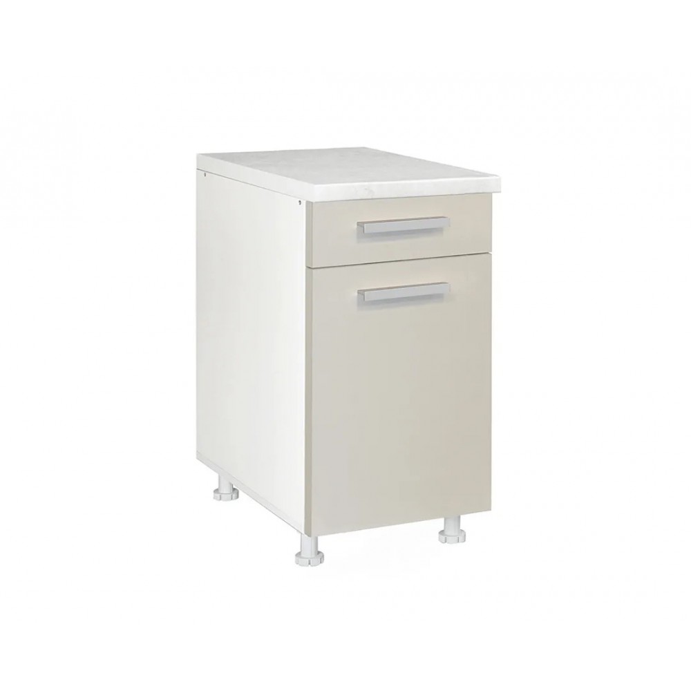 Συρταριέρα ντουλάπι κουζίνας "ΙΝ" σε χρώμα άμμου ματ 60x60x85