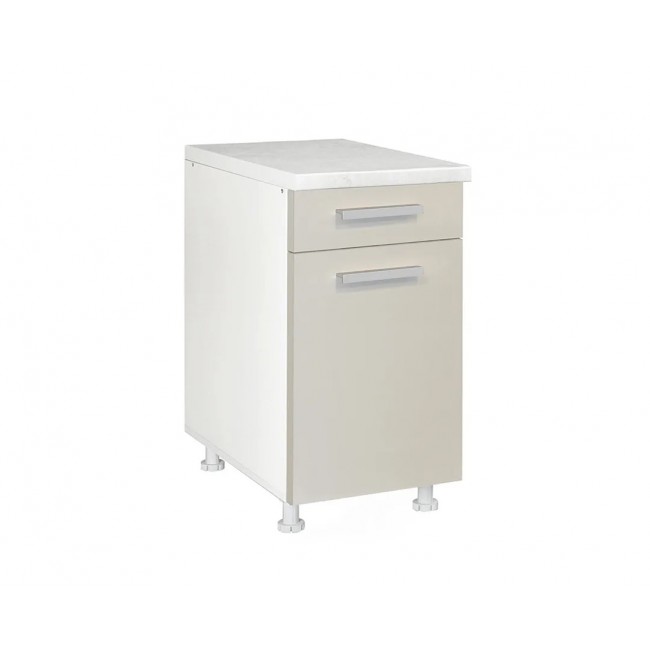 Συρταριέρα ντουλάπι κουζίνας "ΙΝ" σε χρώμα άμμου ματ 60x60x85