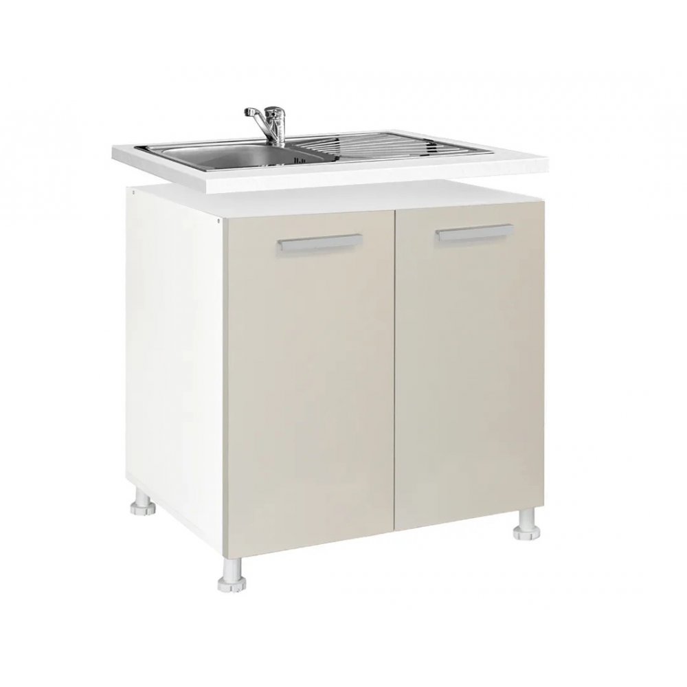 Nτουλάπι νεροχύτη "ΙΝ" σε χρώμα της άμμου ματ 80x55x82