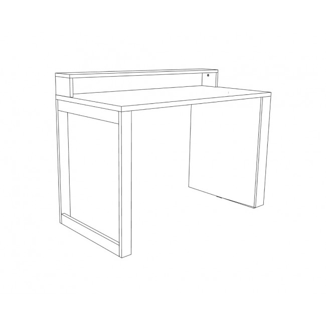 Γραφείο παιδικό "KINDER" σε χρώμα δρυς/λαχανί 120x60x88