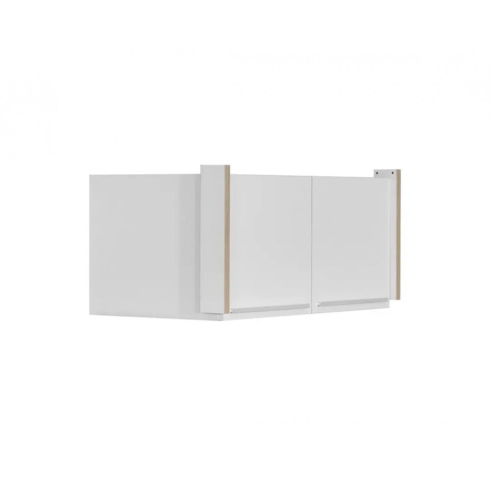 Πατάρι ντουλάπας "KALIOPA 2V" σε χρώμα λευκό/δρυς 100x55,5x45