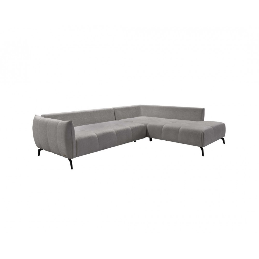 Γωνιακός καναπές "CASABLANCA" αριστερής φοράς από ύφασμα σε χρώμα γκρι 275x222x90