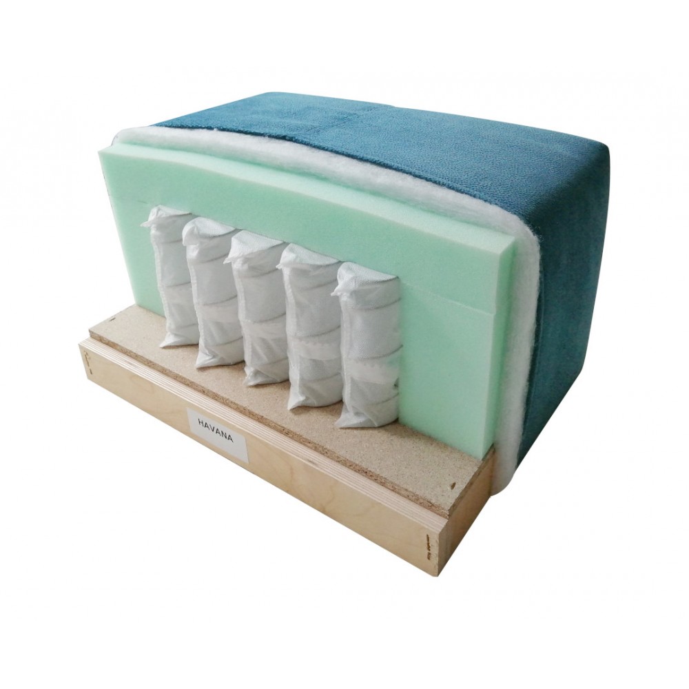 Γωνιακός καναπές-κρεβάτι "HAVANA" αναστρέψιμος από ύφασμα σε χρώμα γκρι 287x193x76