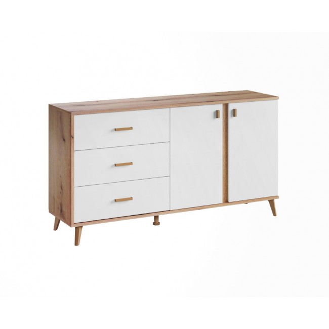 Μπουφές "PORTO" σε χρώμα artisan/λευκό 154.2x40x80.6