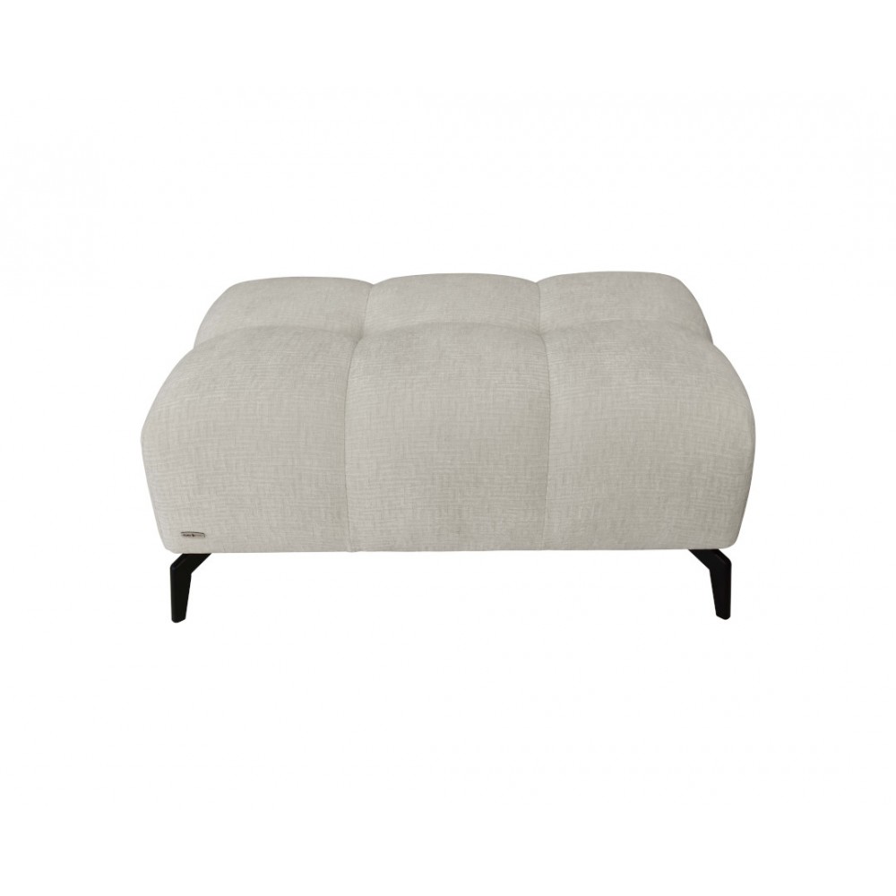 Ταμπουρέ "CASABLANCA" από ύφασμα σε χρώμα μπεζ 102x64x45