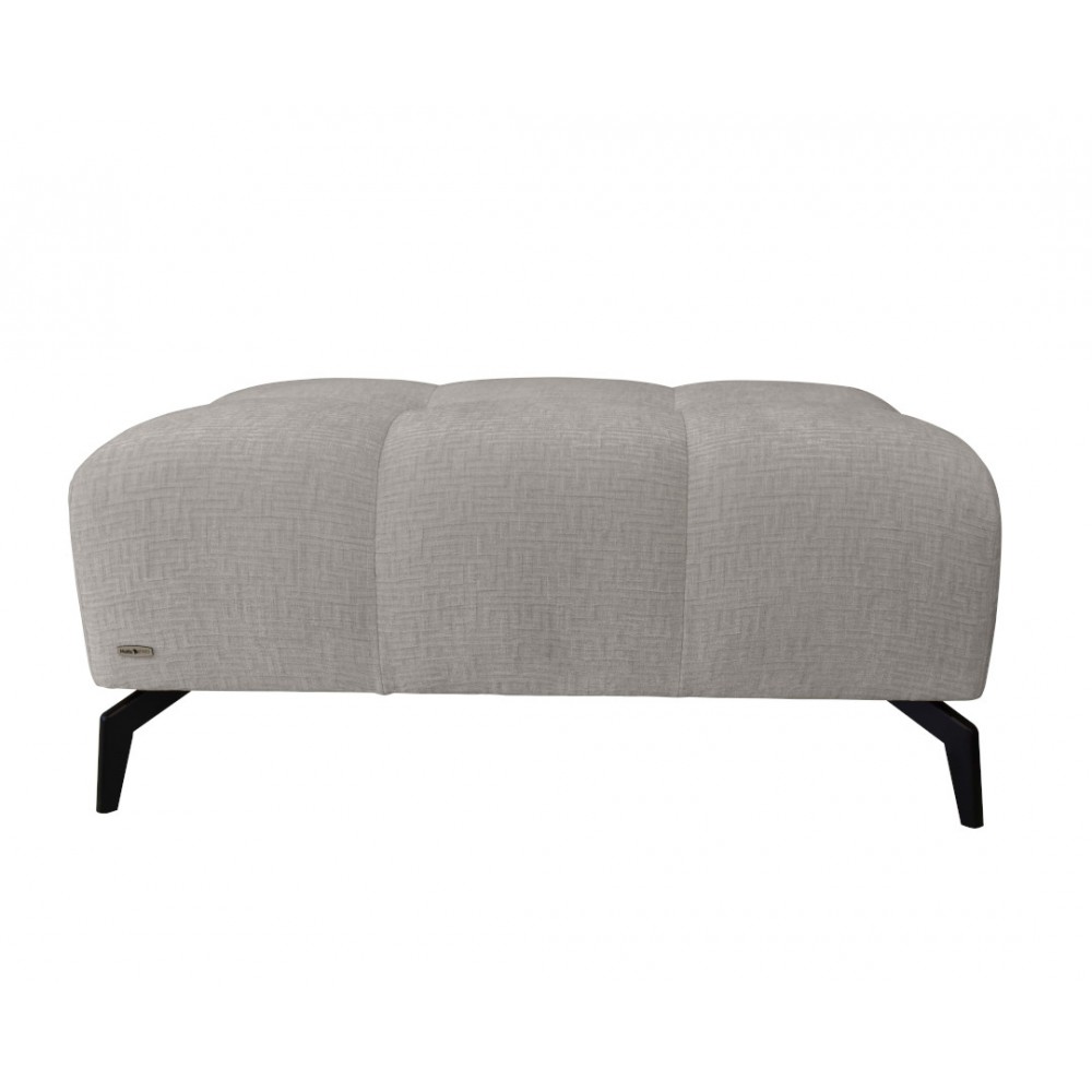 Ταμπουρέ "CASABLANCA" από ύφασμα σε χρώμα γκρι 102x64x45