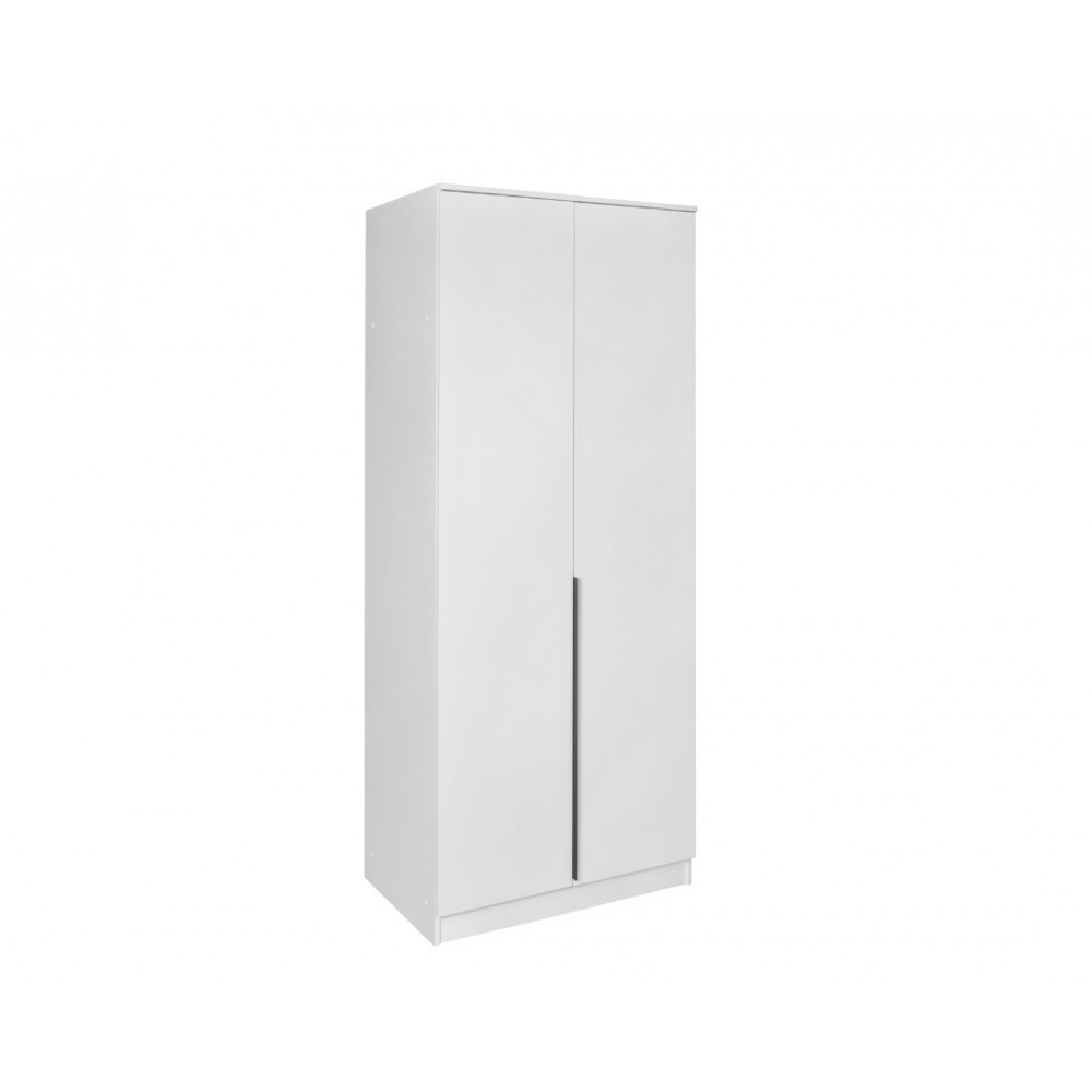 Ντουλάπα δίφυλλη "DREAM" ανοιγόμενη σε χρώμα λευκό 90x52.5x215