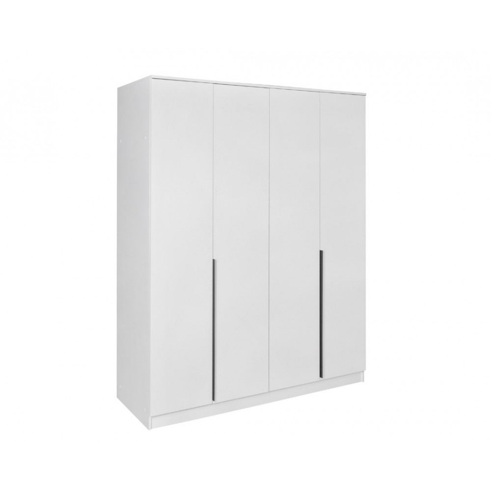 Ντουλάπα τετράφυλλη "DREAM" ανοιγόμενη σε χρώμα λευκό 180x52.5x215