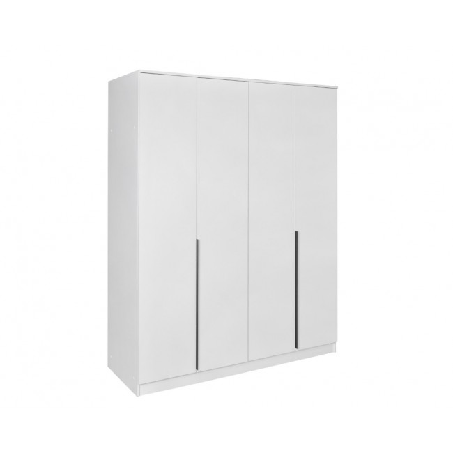 Ντουλάπα τετράφυλλη "DREAM" ανοιγόμενη σε χρώμα λευκό 180x52.5x215