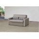 Καναπές-κρεβάτι διθέσιος "JOY" από ύφασμα σε γκρι χρώμα 149x110x92