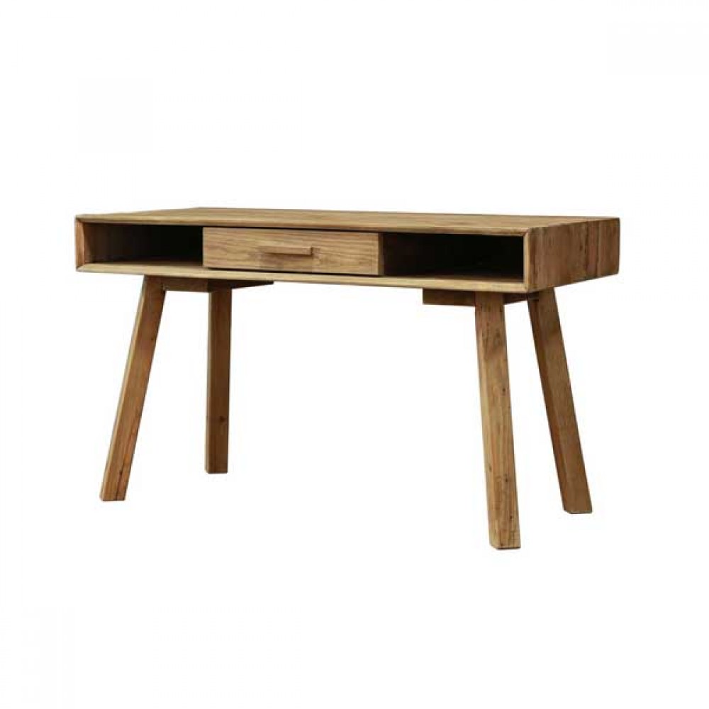 Γραφείο "MINIMAL" από ξύλο σε φυσικό χρώμα 130x58x75