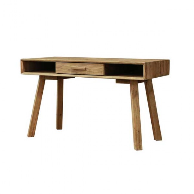 Γραφείο "MINIMAL" από ξύλο σε φυσικό χρώμα 130x58x75
