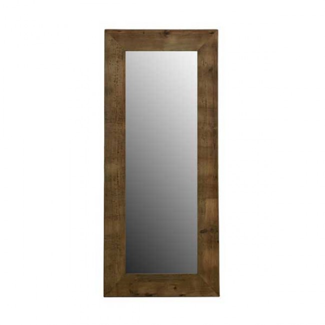 Καθρέφτης "MINIMAL" από ξύλο σε φυσικό χρώμα 80x5x180