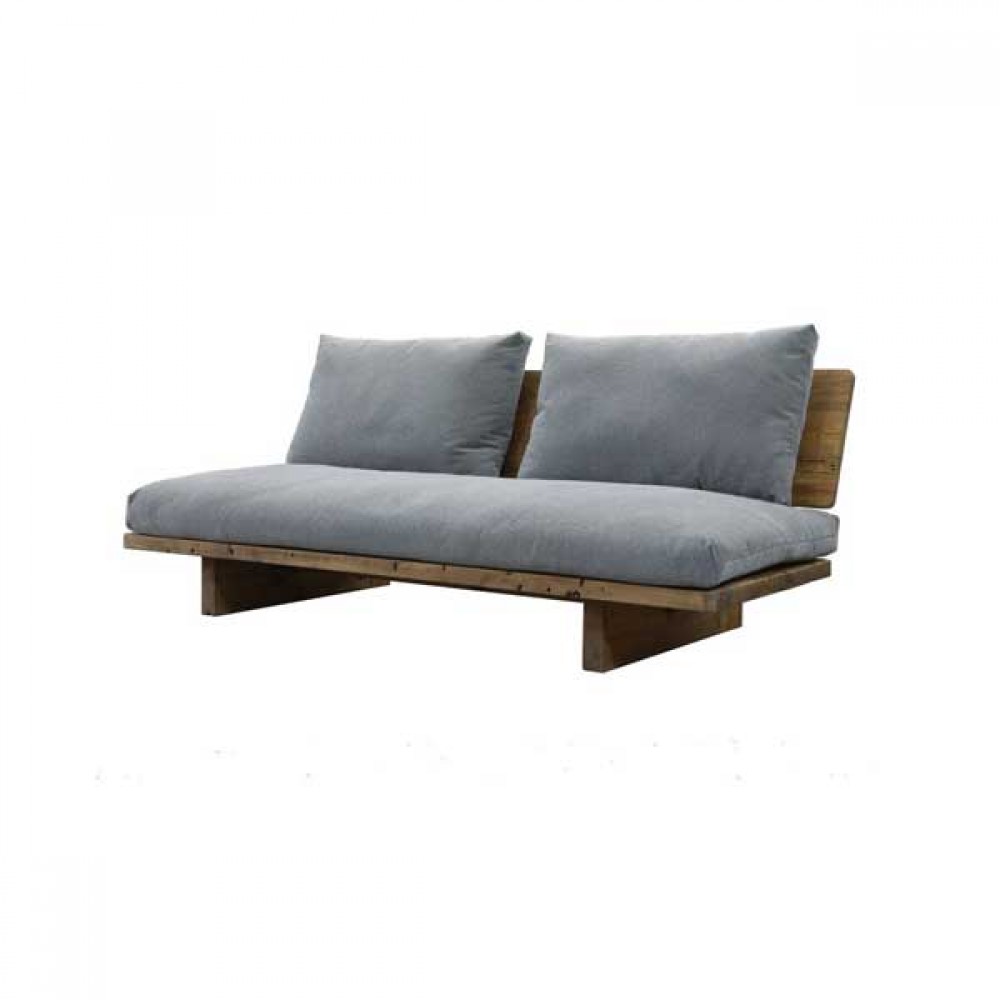 Καναπές τριθέσιος "MINIMAL" από ξύλο σε φυσικό χρώμα 195x88x75