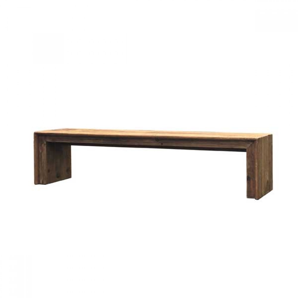 Παγκάκι "VINTAGE" από ξύλο σε φυσικό χρώμα 175x38x43