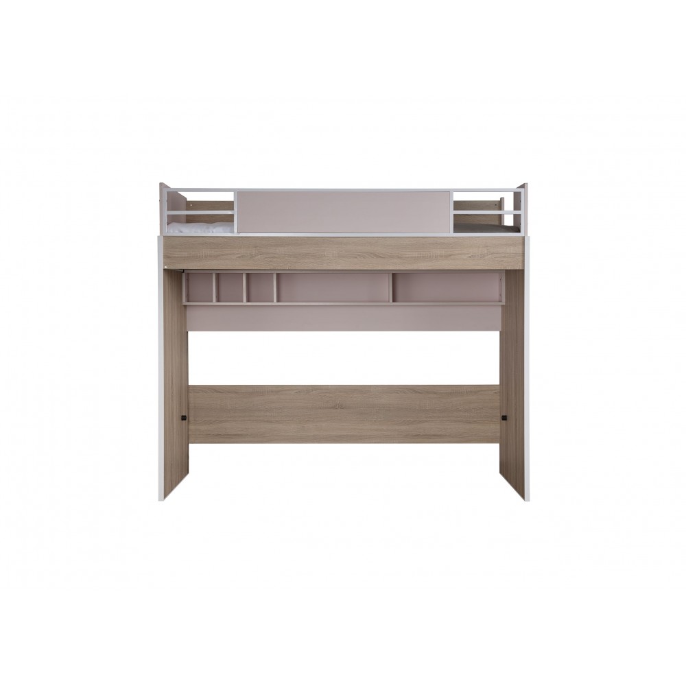 Κουκέτα σε λευκό/φυσικό/ροζ χρώμα 212x98x180