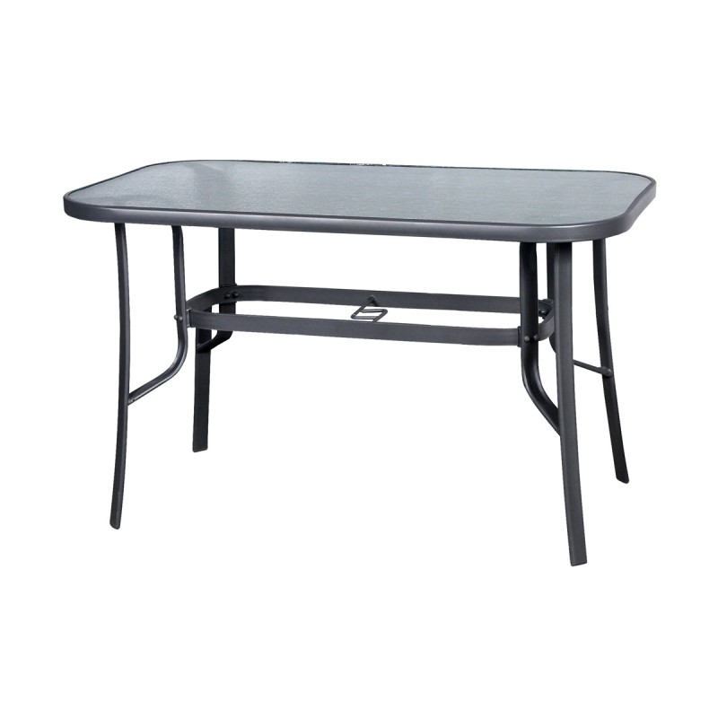 Τραπέζι «COMFORT» μεταλλικό σε ανθρακί χρώμα 110x60x71