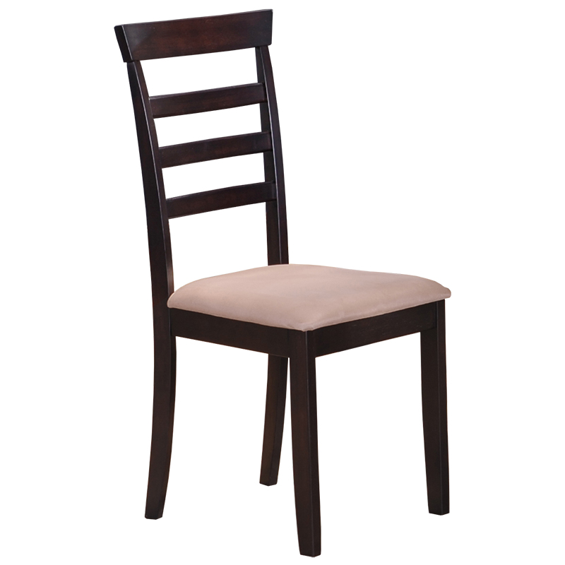 Καρέκλα «SIMONA» από μασιφ ξύλο σε χώμα βέγγε 47x45x96