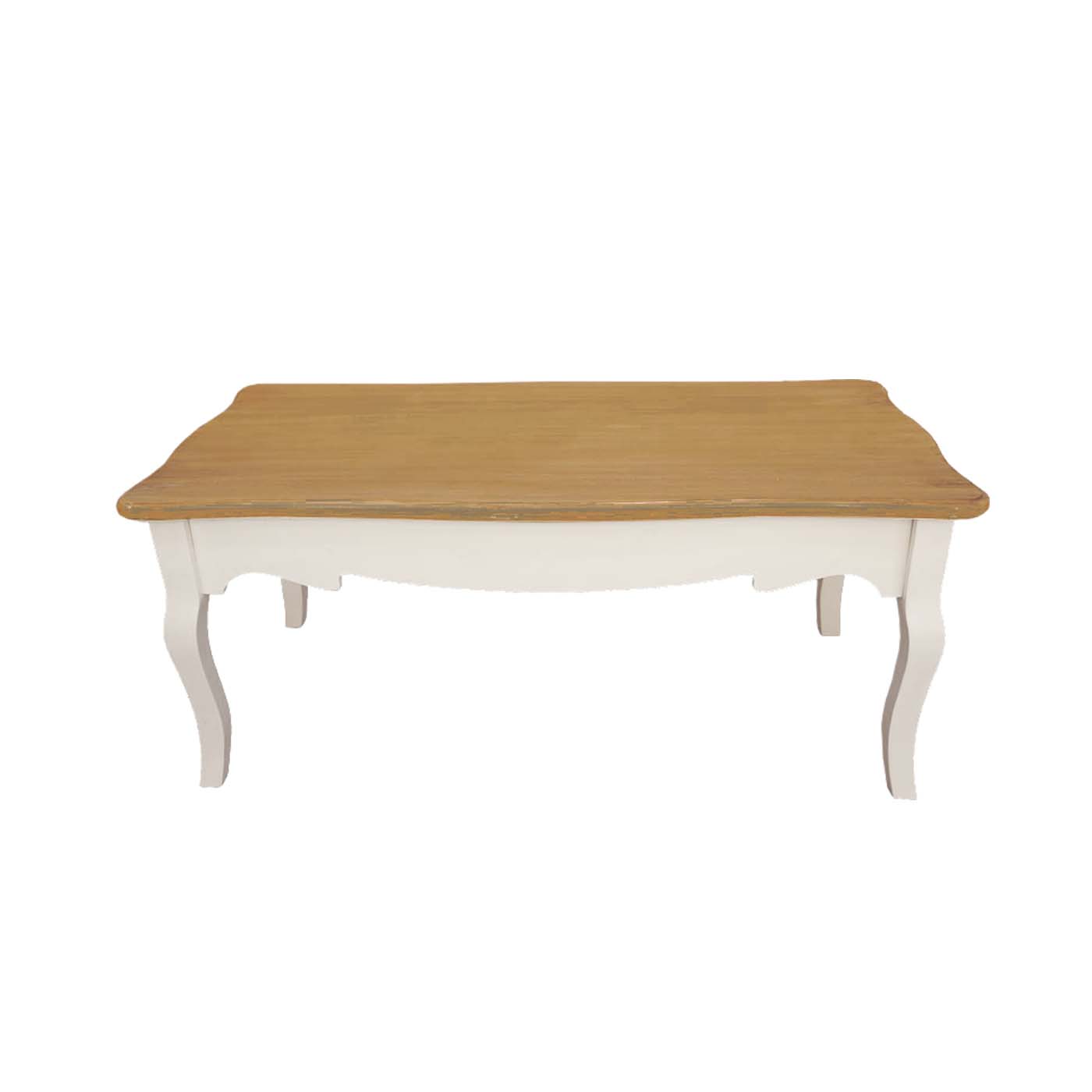 Τραπεζάκι σαλονιού “ROMANTIC” σε χρώμα antique cream-καφέ 120x55x45