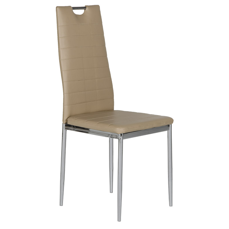 Καρέκλα “ΤΟΝΙΑ”από pvc σε cappuccino χρώμα 52x43x96