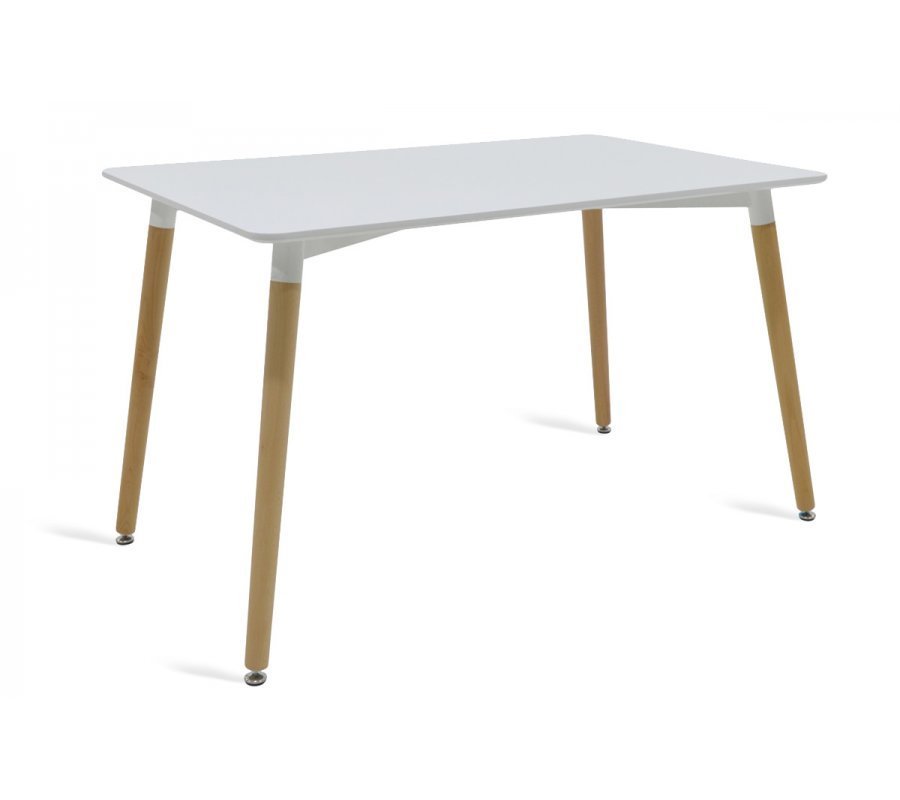 Τραπέζι “STELLO” επιφάνεια MDF σε χρώμα λευκό 120x80x75