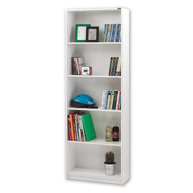 Βιβλιοθήκη σε χρώμα λευκό high gloss 64x26x182
