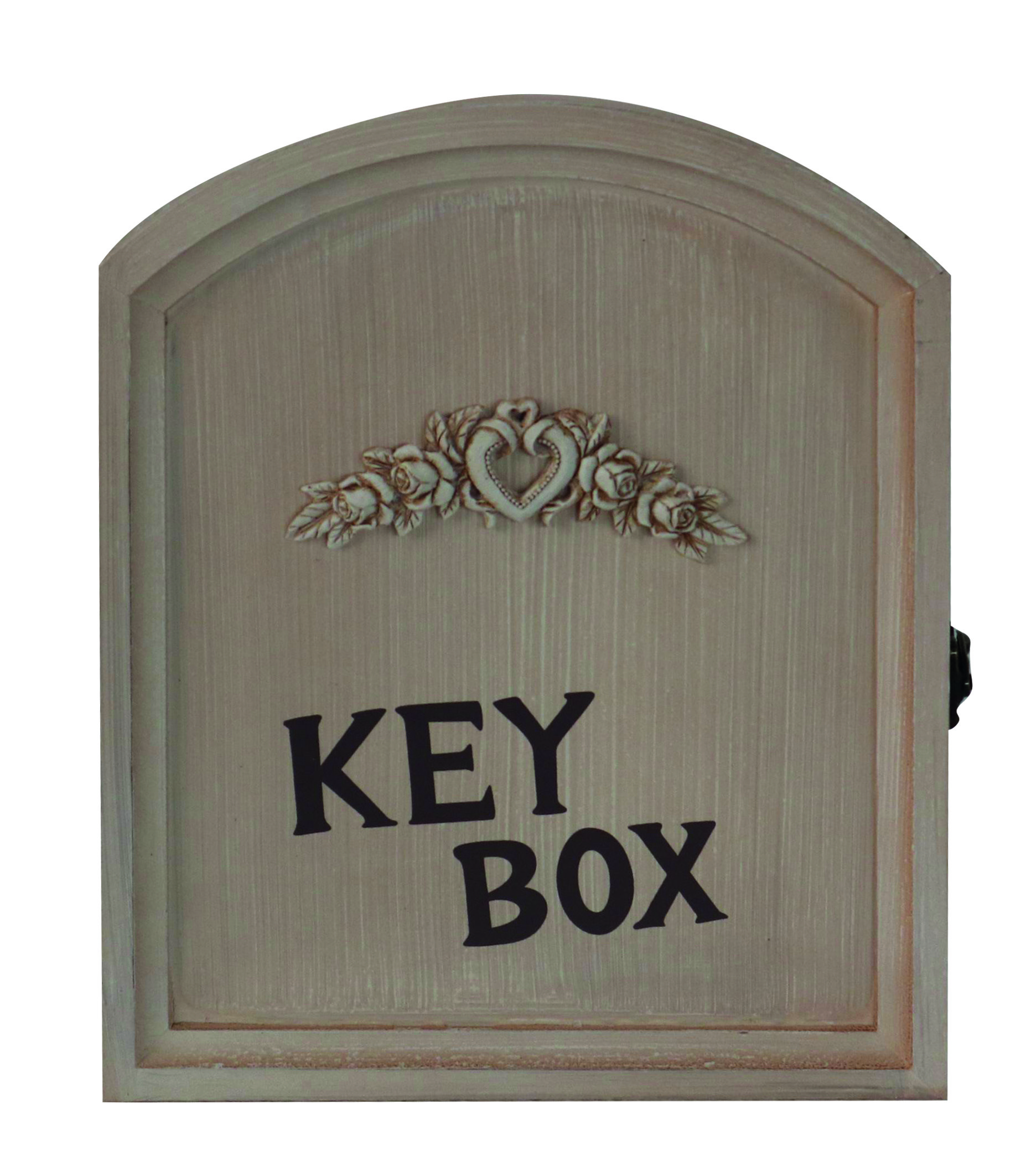 Κλειδοθήκη «MADY» με σχέδιο σε χρώμα antique μπεζ 24,5×5,5×30