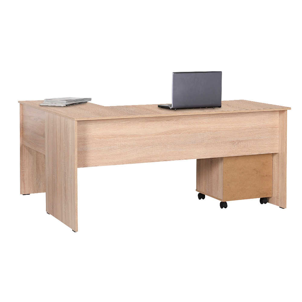 Γραφείο γωνιακό σε χρώμα σονόμα 160x144x75
