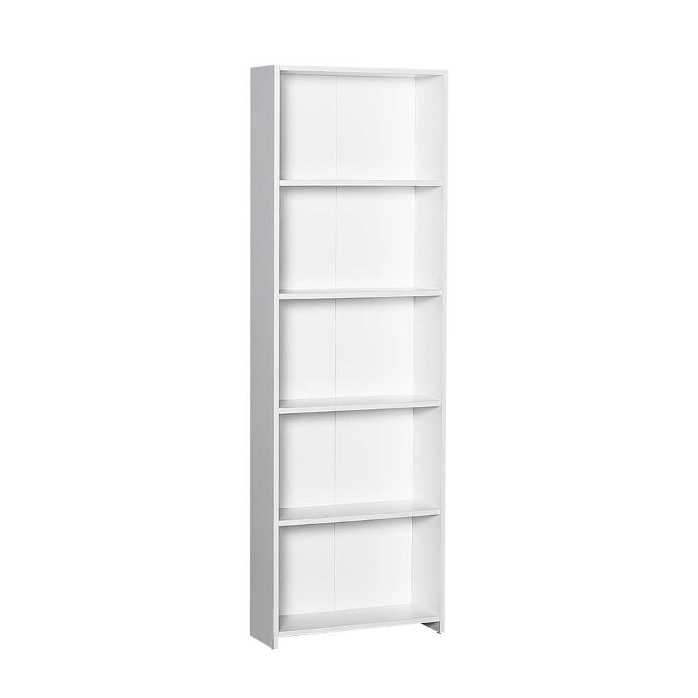 Βιβλιοθήκη με 5 ράφια σε χρώμα λευκό 55×19,5×168