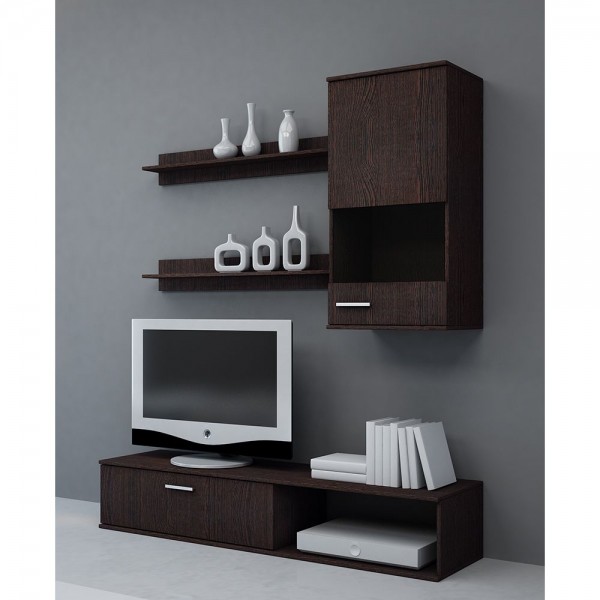 Σύνθεση σαλονιού “ROLLINI” σε χρώμα βέγγε 150x36x170