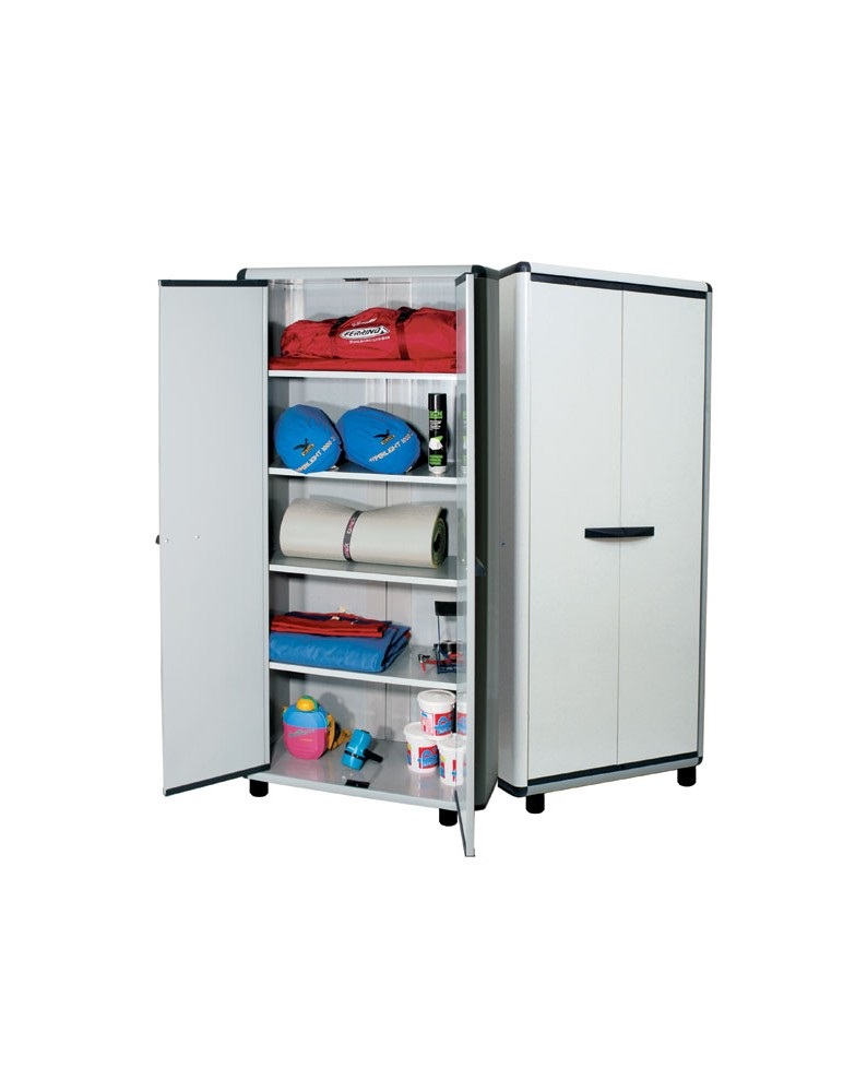 Ντουλάπα “ECO” από PVC σε χρώμα γκρι/ανθρακί 63x39x175