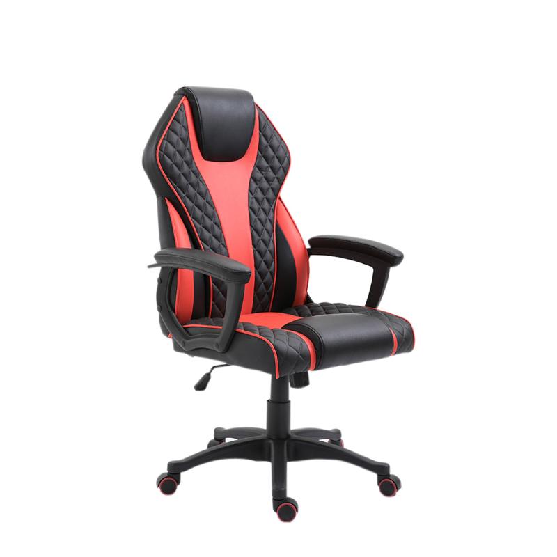 Πολυθρόνα “GAMING” από PU/PVC σε χρώμα κόκκινο/μαύρο 67x72x127-137