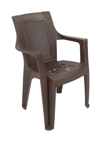 Πολυθρόνα “PADISAH ECO” πλαστική σε χρώμα καφε 56x47x90